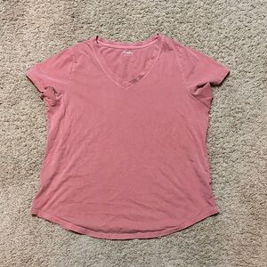 Old Navy Dusty Rose V-Neck Tee